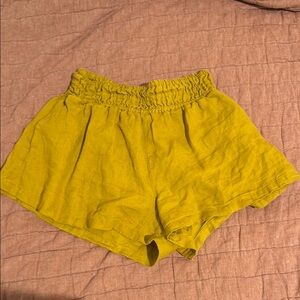 Women's Yellow Shorts